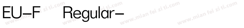 EU-F1 Regular字体转换